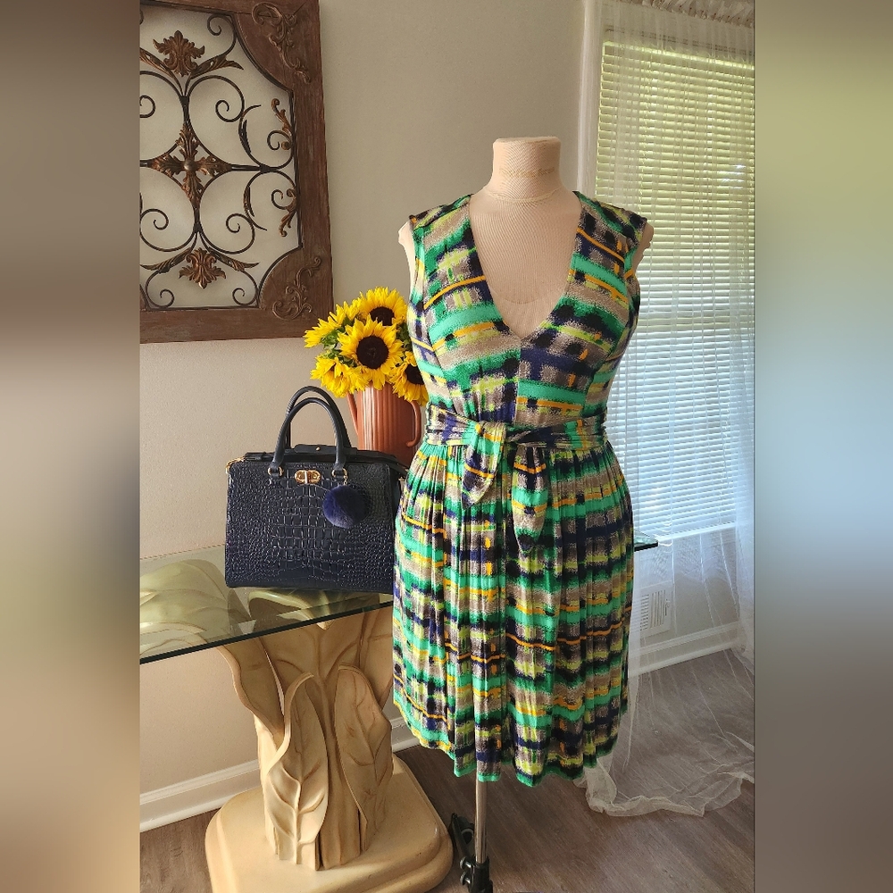 Plenty by Tracey Reese Sleeveless Graphic Print Midi Dress